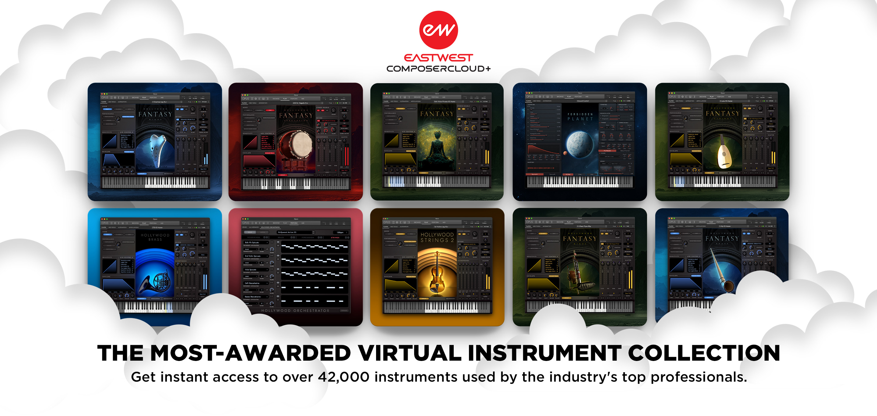 EastWest ComposerCloud+ - The Most Awarded Virtual Instrument Collection