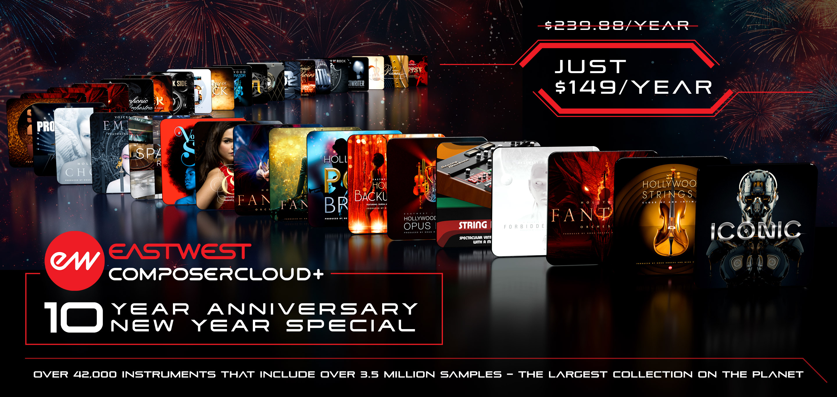 EastWest New Year Special - ComposerCloud+ for just $149/year