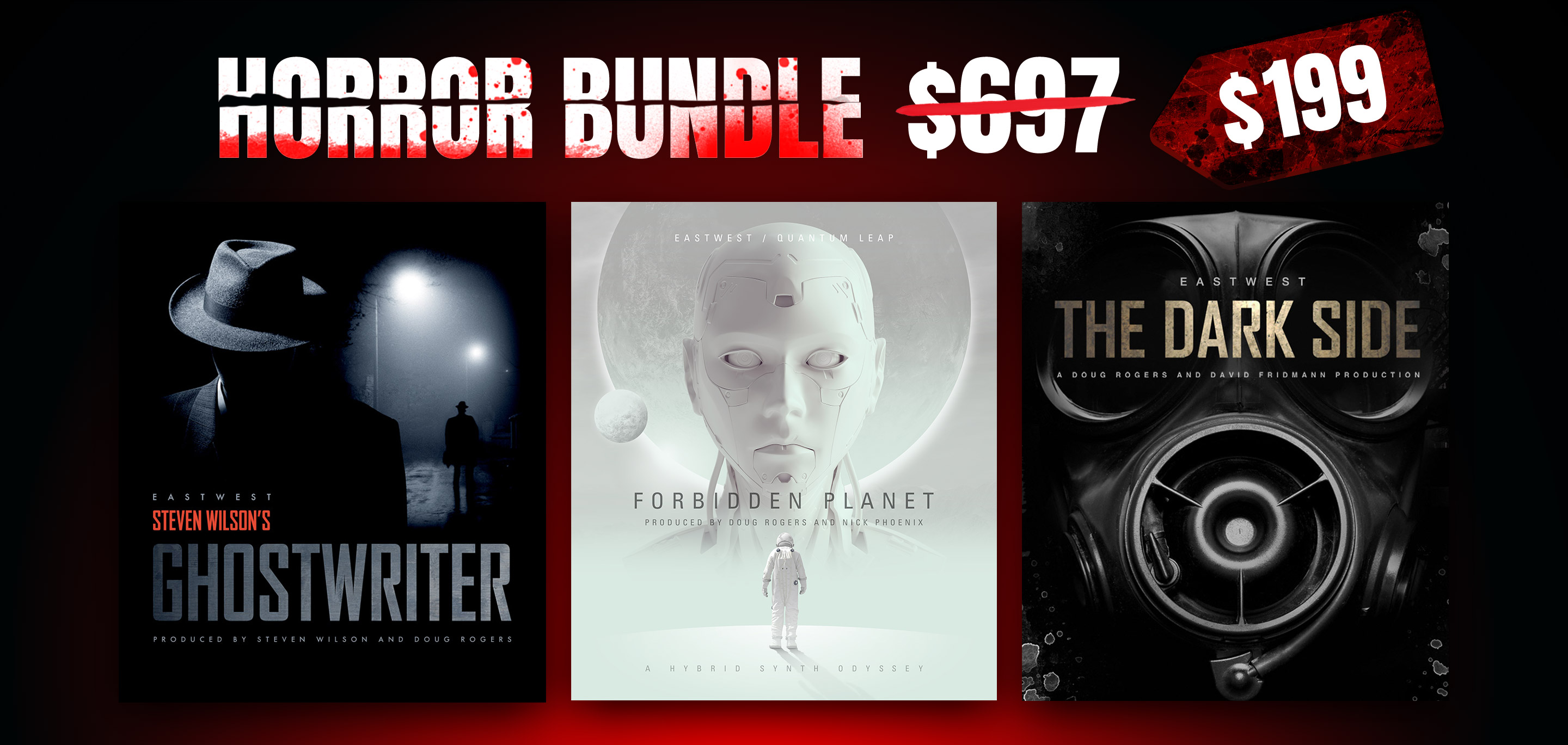 EastWest Horror Bundle - Forbidden Planet, Ghostwriter, and The Dark Side for only $199