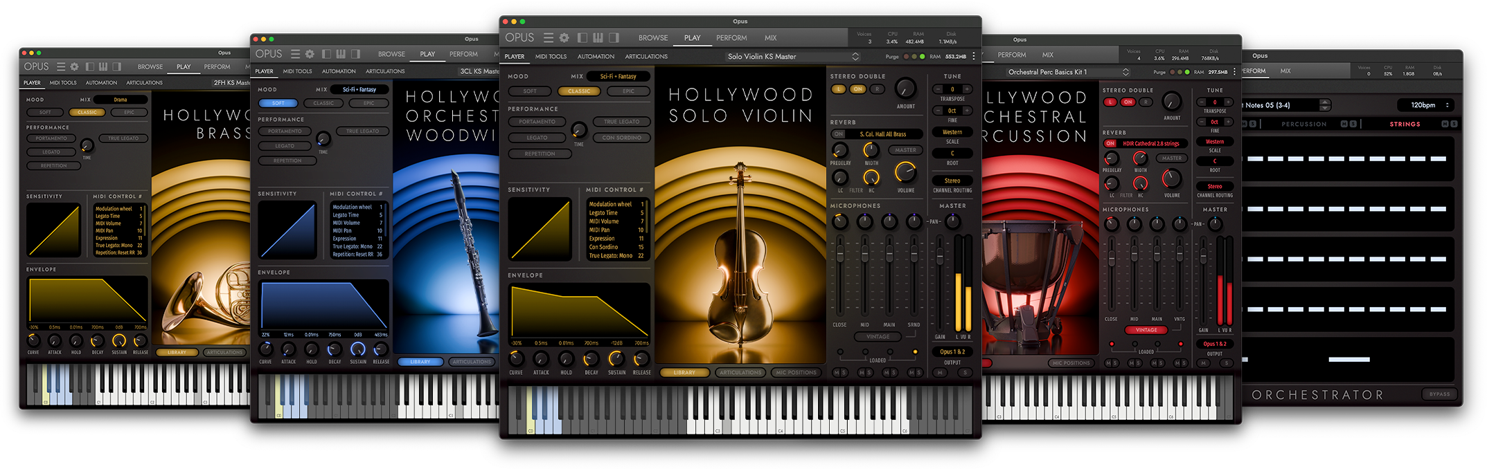 Hollywood Orchestra Opus Edition Interfaces