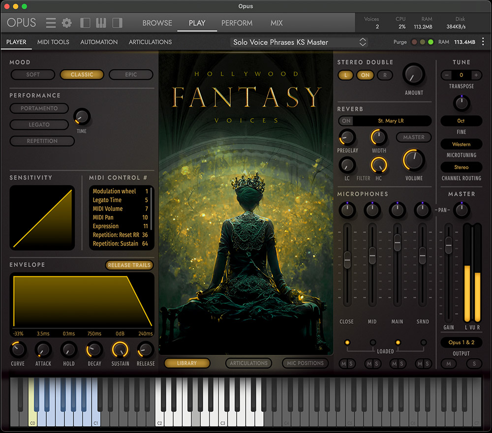 Hollywood Fantasy Voices Interface