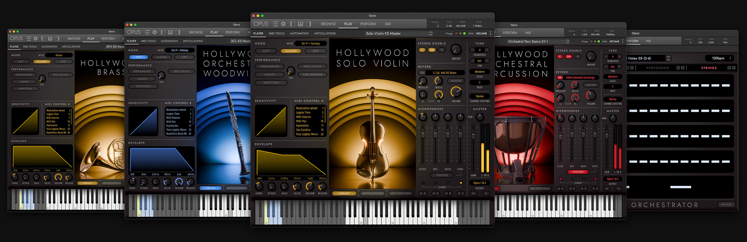 Hollywood Orchestra Opus Edition Interfaces