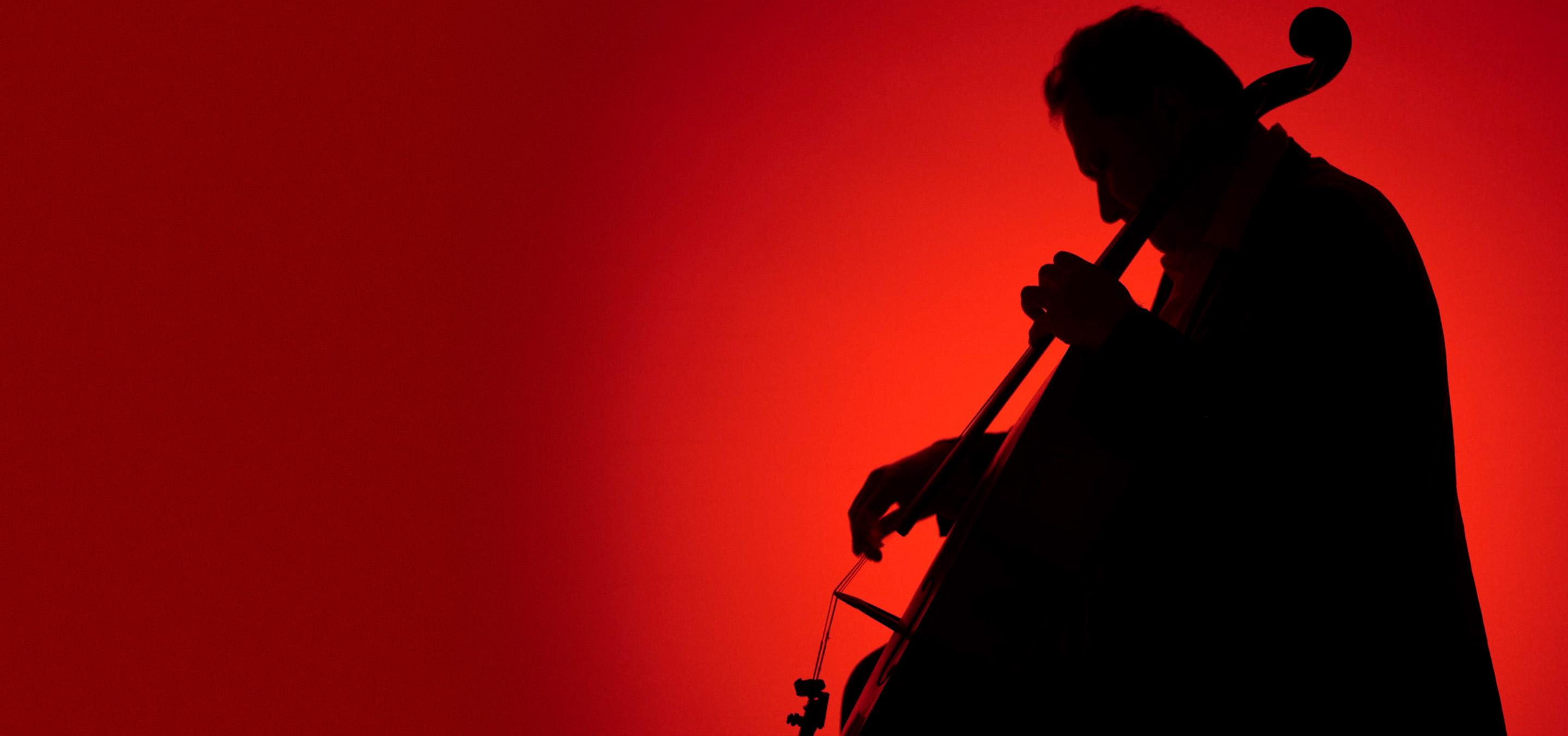 Cellist Silhouette
